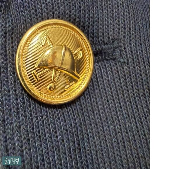 Polo Ralph Lauren Aviator Navy Knit Cotton Gold Crest Blazer Jacket NEW/NWT!! - Picture 11 of 15